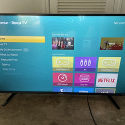 50 inch Hisense flat screen smart tv