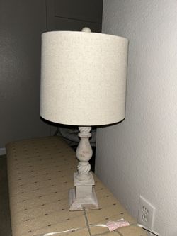 lamp, Coastal, Farmhouse, Solid Wood, Great Condition, Three-Way