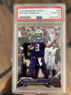 2023 Bowman U Now Michael Penix Jr. #14 PSA 10 ( RC)