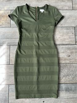 Olive Green Bandage Bodycon Mini Dress size 10