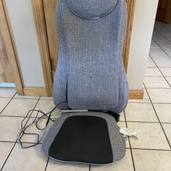 Sharper Image Smartsense Shiatsu Realtouch Massaging Chair Pad with Extra Cushion