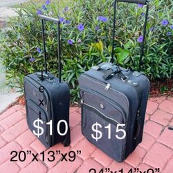 $10 Carry on Suitcases bigger $15 Lewis & Hyde and American Tourister both in great condition