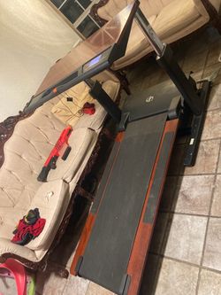 Treadmill with desk