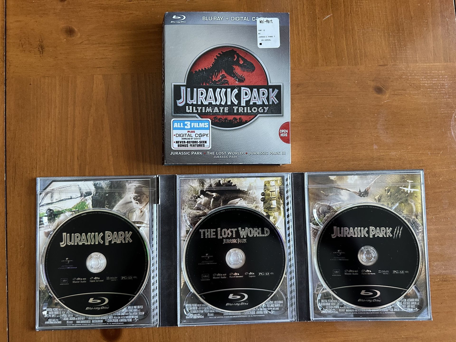 Jurassic Park Ultimate Trilogy Blu ray Set