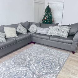 Big L Shape Grey Couch