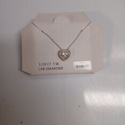 Diamond Heart Necklace 