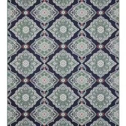 Hampton Bay Oak Hill Blue 5 ft. x 7 ft. Medallion Indoor/Outdoor Area Rug