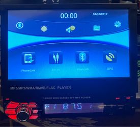 Flip out touchscreen multimedia headunit with Bluetooth READ AD!
