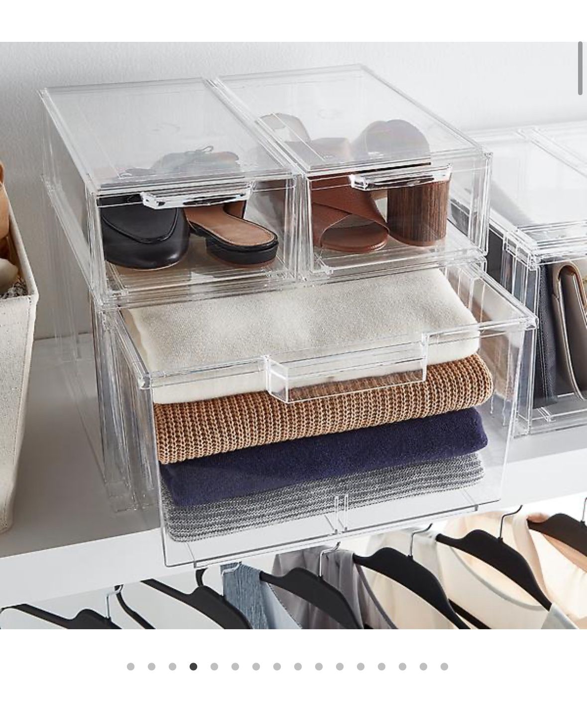 Large Drawer And 2 Small Shoe Drawer