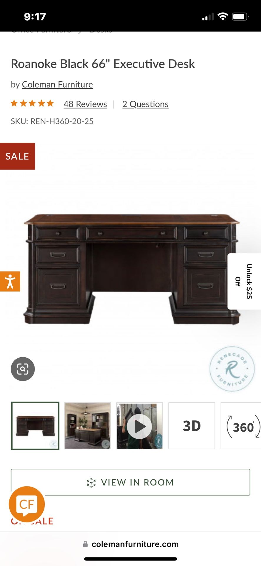 Black Desk Brand New