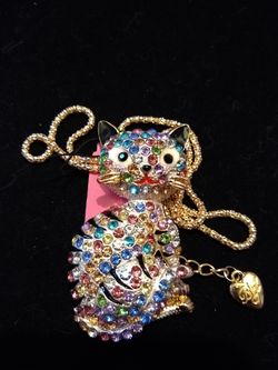 Assorted Betsey Johnson Cat Pendants