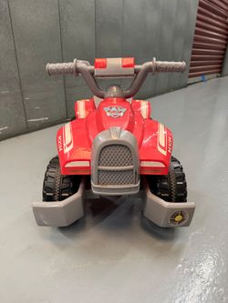 Paw Patrol Electric Ride-On ATV – Marshall Theme (Includes Charger)