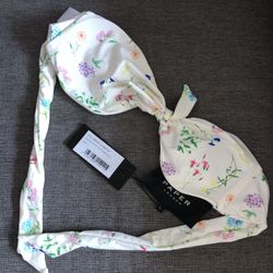 Paper London Floral Tie Bikini Top L