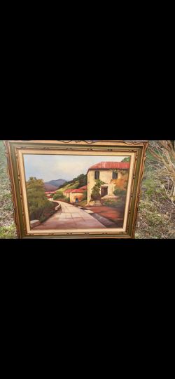 Landscape Oil Painting Signed
