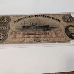 Real $3 Bill From The 1800s!