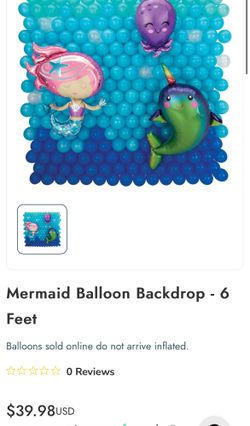 Mermaid Ballon Backdrop