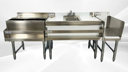 NSF Stainless Steel Combination Cocktail Station 72 ins FS243612