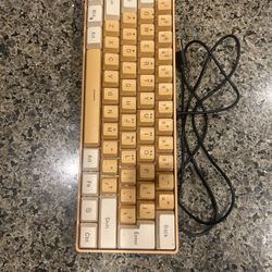 Orange And Cream Mechanical Keyboard