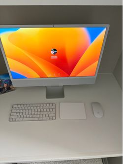 24" iMac® with Retina 4.5K display - Apple M1 - 8GB Memory - 256GB SSD (Latest Model) - Silver Model: MGTF3LL/A SKU: (contact info removed)