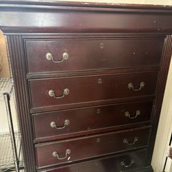 Wood Cabinet 6 Drawer Chest 