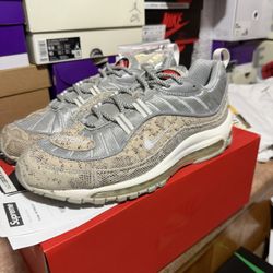 SUPREME NIKE AIR MAX 98 SNAKESKIN Sz 9