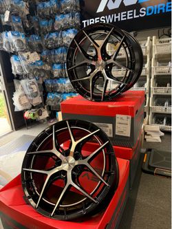 Staggered F20x9/R10.5" Niche Wheels NC286 Riviera Gloss Black/Machined Face