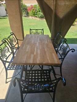 7pc patio  dining Set/outdoor dining set/outdoor Furniture/Cash Only