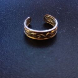 TOE RING SILVER TONE