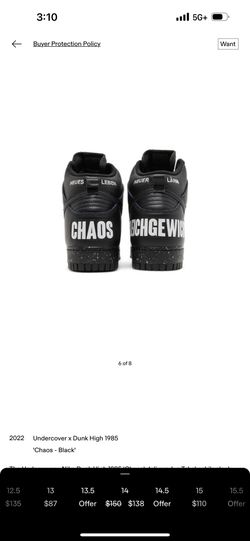 Nike Dunk High Undercover Chaos Black