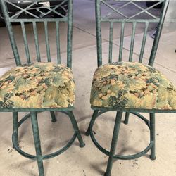 Swivel Bar Stools – Set of 2 – $50