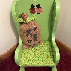 Decorative Mini Wooden Rocker Chair - decor bag included!!