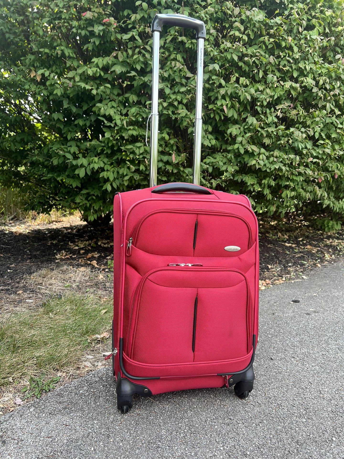 Red Samsonite, Carry-On Roller Bag