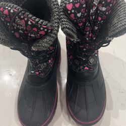 Girls Insulated Snow Boots Size 5