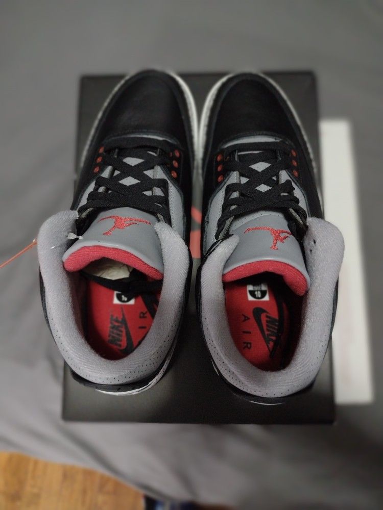 Jordan 3´s Black Cement, For Men Size 10,Brand New With Box Men's shoes