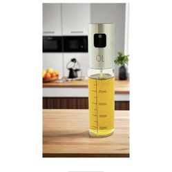 Oil Sprayer - Mister Spray Bottle for Cooking with Brush and Funnel -Oil Olive Spray Bottle Glass 100 ml