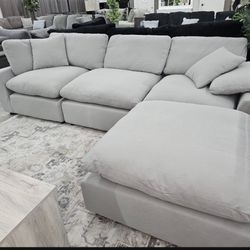 NEW MODULAR SECTIONAL WITH OTTOMAN SPECIAL FINANCING 90 Days Same As Cash