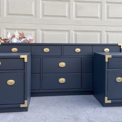 🥂Gorgeous Asian Campaigner Style Thomasville 3Piece Set 