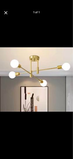 Light Fixture in gold
