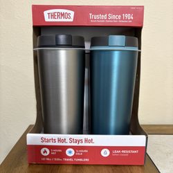 Thermos (2) 18 oz. /530 ML Travel Tumblers