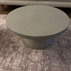 West Elm, coffee table concrete