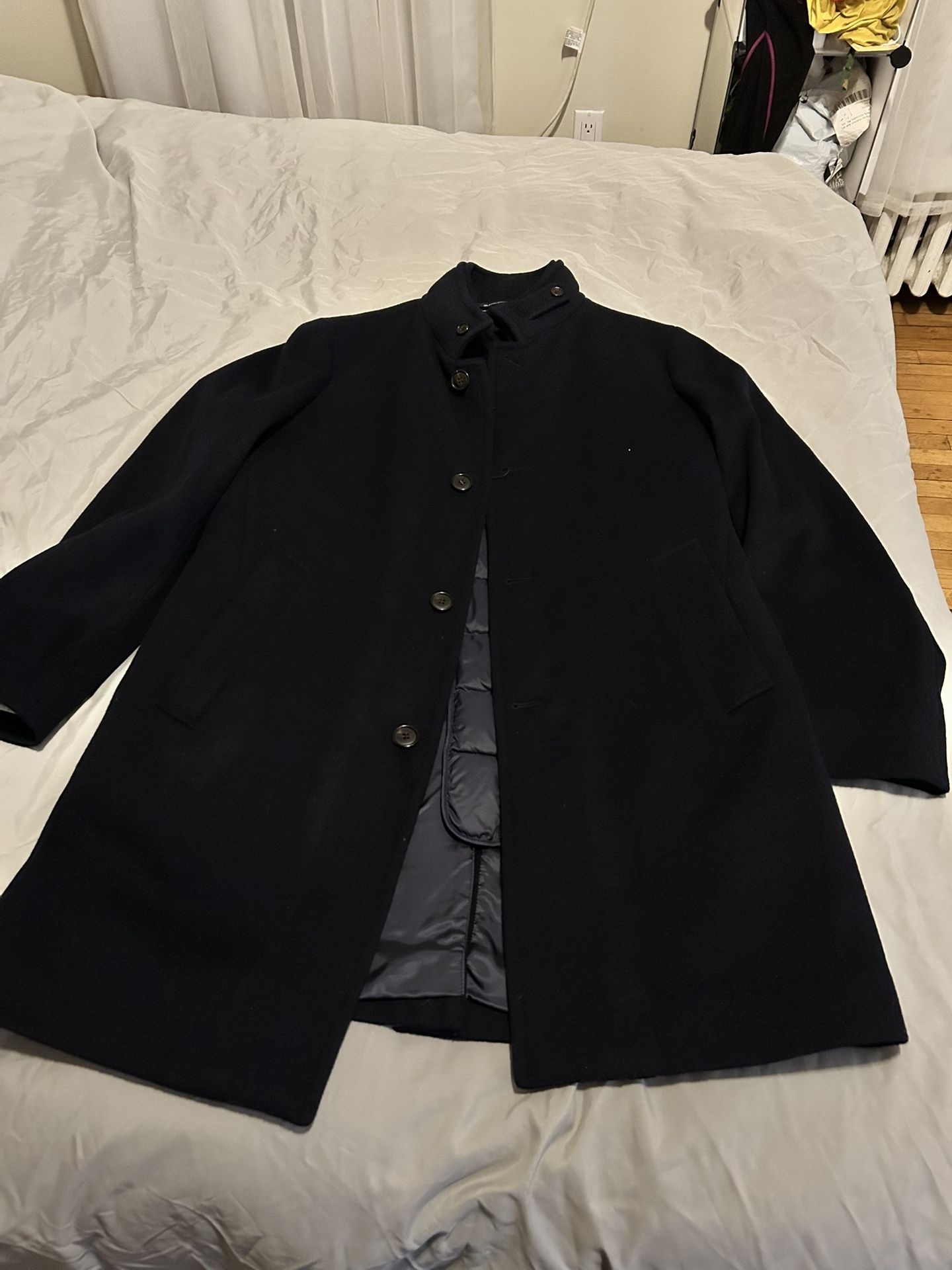 Men’s Suitsupply Wool Padded Navy coat