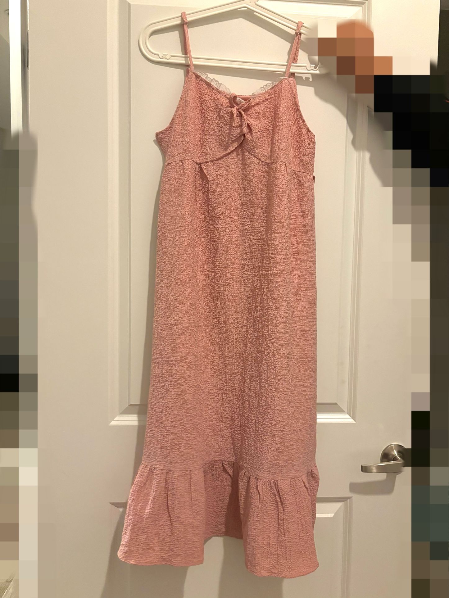 Women Long Maxi Dress, Pink, Size S, Travel