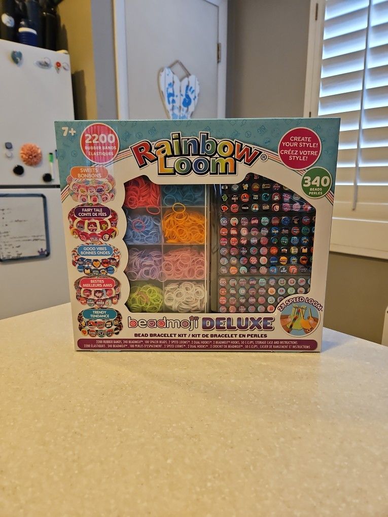 Rainbow Loom: Beadmoji Deluxe - DIY Rubber Band & Bead Bracelet Kit