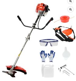 Gas Weed Eater 52cc, High Power 2.2KW Gas Weed Wacker with Multi-Function Attachments for Trimming, Brush Cutting & Grass Weeding, Includes Extension 