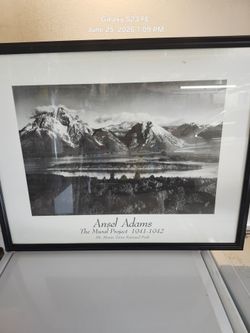 Ansel Adam's framed art