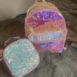 Girls Back Pack And Lunch Bag /School Ready