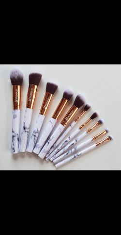 10pcs marble makeup brushes