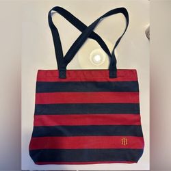 * BRAND NEW * Tommy Hilfiger Tote Bag, Canvas, signature stripe LIMITED EDITION