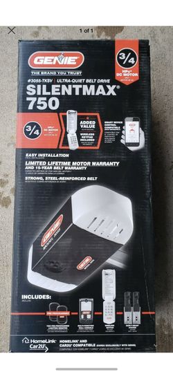 BRAND NEW Genie SilentMax 750 3/4 HPc Ultra-Quiet Belt Drive Garage Door Opener with Wireless Keypad