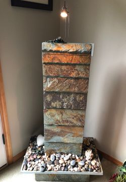 Stone Waterfall w/lighted